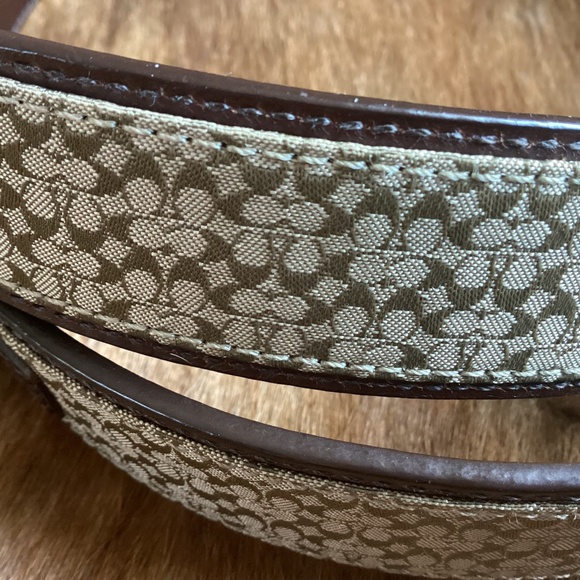 Beautiful Brown Coach Monogram Print Belt